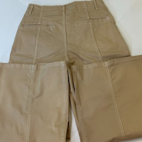 Anthropologie The Delaney Crop High-Rise Wide-Leg Jeans by Maeve Size 30T - Picture 8 of 10